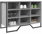 vidaXL Schuhregal Grau Sonoma 90x38x61,5 cm Holzwerkstoff
