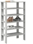 vidaXL Schuhregal Betongrau 61x32x105 cm Holzwerkstoff