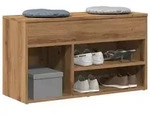 vidaXL Schuhbank Artisan-Eiche 80x30x45 cm Holzwerkstoff