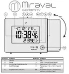 Miraval Funk-Projektionswecker Funkwecker USB 2 Alarme Temperaturanzeige Datum -