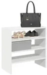 vidaXL Schuhregale 2 Stk. Stapelbar Wei&szlig; 60x30x30,5 cm
