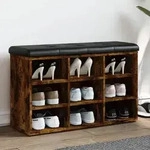 vidaXL Schuhbank R&auml;uchereiche 82x32x50 cm Holzwerkstoff