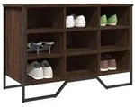 vidaXL Schuhregal Braun Eichen-Optik 90x38x61,5 cm Holzwerkstoff