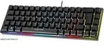 Deltaco DK240 mini 60% Gaming Tastatur transparent