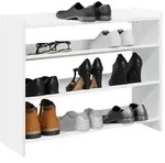 vidaXL Schuhregal Wei&szlig; 80x25x62 cm Holzwerkstoff