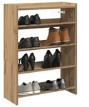 vidaXL Schuhregal Artisan-Eiche 60x25x81 cm Holzwerkstoff
