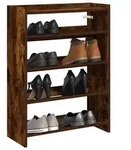 vidaXL Schuhregal R&auml;uchereiche 60x25x81 cm Holzwerkstoff