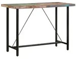 vidaXL Bartisch 150x70x107 cm Altholz Massiv und Eisen