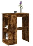 vidaXL Bartisch mit Regal R&auml;uchereiche 90x47,5x103,5 cm Holzwerkstoff
