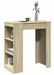 vidaXL Bartisch mit Regal Sonoma-Eiche 95x47x103,5 cm Holzwerkstoff