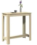 vidaXL Bartisch Sonoma-Eiche 102x50x103,5 cm Holzwerkstoff