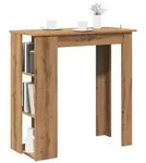 vidaXL Bartisch mit Regal Artisan-Eiche 102x50x103,5 cm Holzwerkstoff