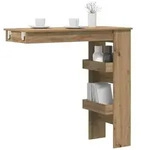 vidaXL Wand-Bartisch Artisan-Eiche 102x45x103,5 cm Holzwerkstoff