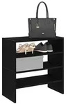 vidaXL Schuhregale 2 St&uuml;ck stapelbar Schwarze Eiche 60x30x30,5 cm