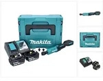 "Makita DWR 180 RFJ Akku Ratschenschrauber 18 V 47,5 Nm 1/4" 3/8" + 2x Akku 3,0 Ah +