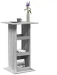 vidaXL Bartisch mit Ablagen Grau Sonoma 60x60x102 cm Holzwerkstoff