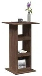 vidaXL Bartisch mit Ablagen Braun Eiche 60x60x102 cm Holzwerkstoff