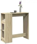 vidaXL Bartisch mit Regal Sonoma-Eiche 101x40x103,5 cm Holzwerkstoff