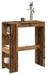 vidaXL Bartisch mit Regal Altholz-Optik 90x40x103,5 cm Holzwerkstoff