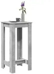 vidaXL Bartisch Betongrau 51x50x103,5 cm Holzwerkstoff