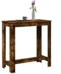 vidaXL Bartisch R&auml;uchereiche 102x50x103,5 cm Holzwerkstoff