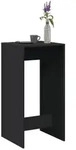 vidaXL Bartisch Schwarz 51x50x103,5 cm Holzwerkstoff