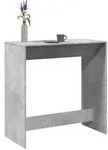 vidaXL Bartisch Betongrau 102x50x103,5 cm Holzwerkstoff