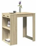 vidaXL Bartisch Sonoma-Eiche 102x70x103,5 cm Holzwerkstoff
