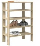 vidaXL Schuhregal Sonoma-Eiche 61x32x87,5 cm Holzwerkstoff