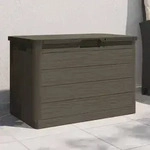 vidaXL Outdoor-Kissenbox Braun 77,5x44,5x53 cm Polypropylen