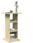 vidaXL Bartisch mit Ablagen Sonoma-Eiche 60x60x102 cm Holzwerkstoff