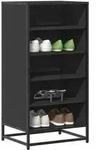 vidaXL Schuhregal Schwarz 48x38x97,5 cm Holzwerkstoff