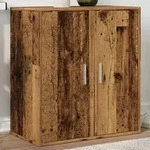 vidaXL Schuhschr&auml;nke 2 Stk. Altholz-Optik 32x35x70 cm Holzwerkstoff