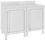 vidaXL Arbeitsschrank 120x60x96 cm Edelstahl