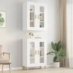 vidaXL H&auml;ngeschrank Wei&szlig; 69,5x34x90 cm