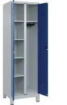 Kleider-W&auml;scheschrank Classic H1950xB600xT500mm STA grau/blau Anz.Abt.2...