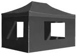 vidaXL Profi-Partyzelt Faltbar mit W&auml;nden Aluminium 4,5&times;3m Anthrazit