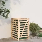 vidaXL M&uuml;lltonnenbox 84x90x128,5 cm Massivholz Kiefer