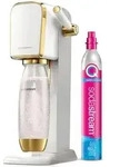 SodaStream Art Wassersprudler mit CO2-Zylinder und 1L PET Flasche wei&szlig;/gold