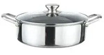 Cheffinger Kochtopf aus Edelstahl 18/10 Wabenstruktur Induktion &Oslash;24cm Topf Pfanne