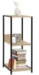 vidaXL Kleines B&uuml;cherregal Schwarz Eichefarben 33,5x39,6x79,7cm