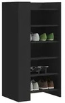 vidaXL Schuhschrank Schwarz 52x37,5x100 cm Holzwerkstoff