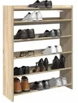 vidaXL Schuhregal Sonoma-Eiche 80x25x100 cm Holzwerkstoff