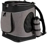lionto Haustier-Rucksack, atmungsaktiver Hunderucksack mit Karabiner, Regenschutz &