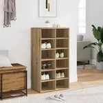 vidaXL Schuhregal Artisan-Eiche 54x34x100,5 cm Holzwerkstoff
