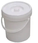 Windeleimer 12 Liter wei&szlig; mit Deckel & B&uuml;gel wei&szlig;