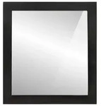 vidaXL Badspiegel 55x1x60 cm Glas und Massivholz Mango