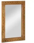 vidaXL Badspiegel 50x70x2,5 cm Massivholz Mango und Glas