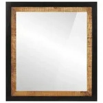 vidaXL Badspiegel 55x1x60 cm Glas und Massivholz Mango