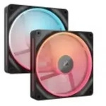 Corsair iCUE LINK LX140-R RGB PWM Reverse schwarz 2er Pack 140 mm dual fan kit